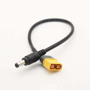 FPV Goggles XT60 XT30 To Male DC5.5 2.5 Connector Adapter Cable 10A For Fatshark - Picture 1 of 5