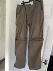 Ladies Craghoppers Trousers 12 Long Leg With Zip Off Legs Hiking Camping Walking