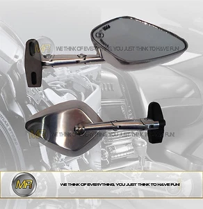 PARA BMW F 800 GT 2014 14 ESPEJOS RETROVISORES ALUMINIO MOTO CARENADO ZULA - Imagen 1 de 1