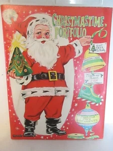 De colección Saalfield Christmastime Portfolio 5978 hacer etiquetas de regalo tarjetas de felicitación adornado - Imagen 1 de 5