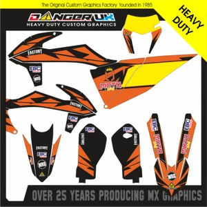 MX Graphics KTM250EXC 2020 MX Motocross Decal set Flash - Picture 1 of 1