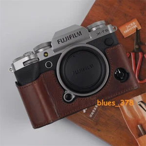 Handmade Retro Camera Half Case For Fujifilm XT5 X-T5 Insert Genuine Leather NEW - Picture 1 of 23