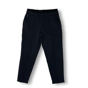 Athleta Venice Pintuck Pants Sz M Black Stretch Casual Travel Athleisure - Picture 1 of 11