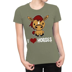 1Tee Maglietta Donna Amo Cavalli - Foto 1 di 25