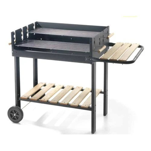Ompagrill Barbecue Carbonella 70 47 Eco con griglia BLACK LINE Nero 73500