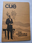 Cue-Greenwich Theatre -The Admirable Crichton 1977 Vintage Magazine