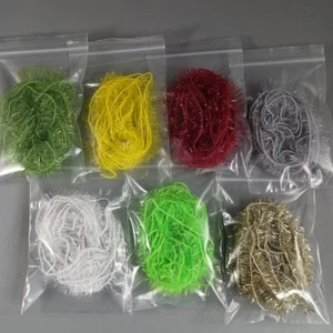 Hilo de chenilla Crackle - 3 yardas - ¡Elige entre 7 colores! - Cuerda rezagada para atar moscas - Imagen 1 de 8
