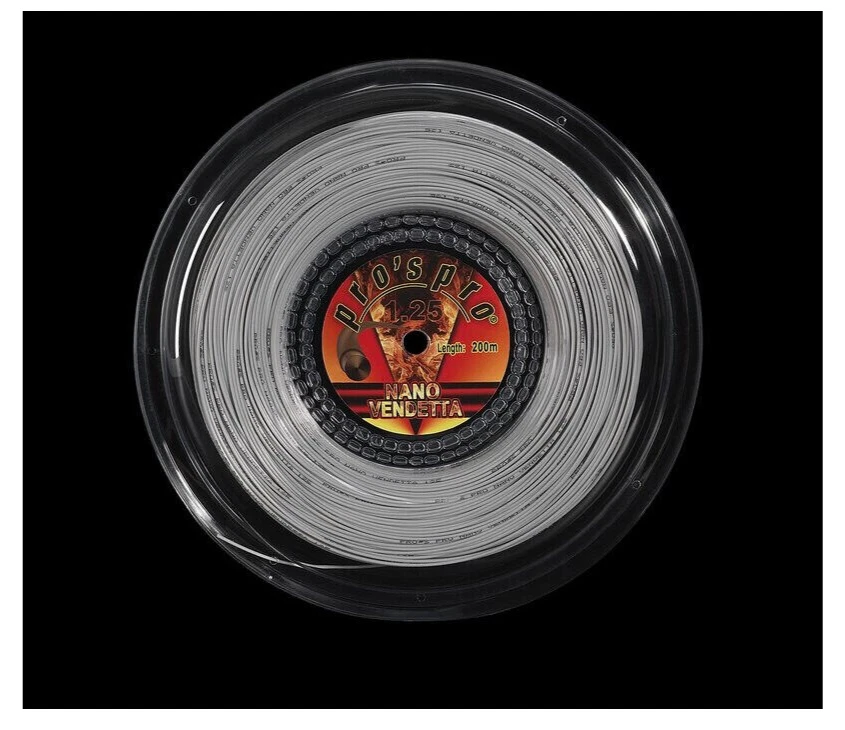 Pro's Pro Nano Vendetta Tennis Saitenset 12m weiss 1.25mm stringset new NEU