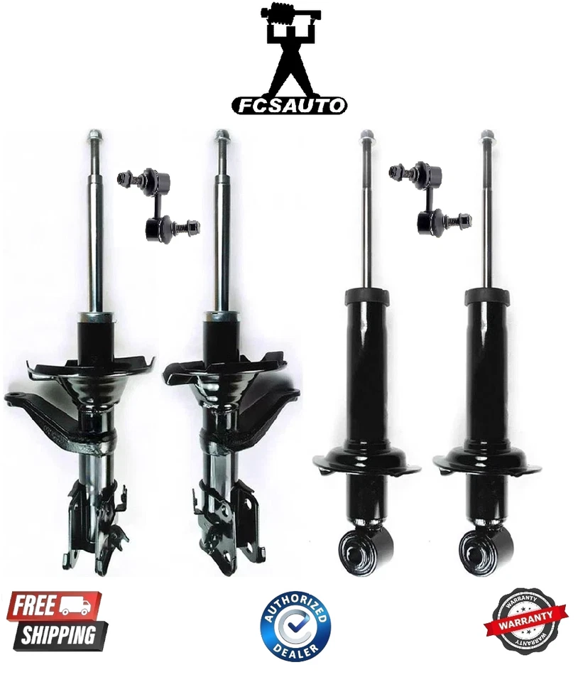 Complete Front Strut & Rear Shock Assembly with Sway Bar for 03-06 Honda Element - Imagem 1 de 1