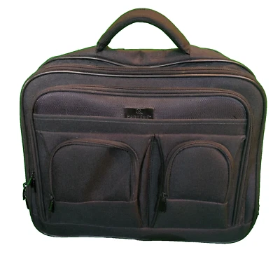 Protege Black 17" Rolling Laptop Carry-On Briefcase Luggage Bag - Image 1 of 4