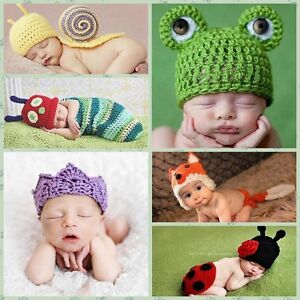 Costume Photography Prop Outfit Baby Boy Girl Knit Clothes Newborn Photo Crochet