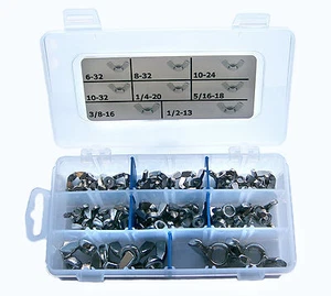 StainlessTown 18-8 Stainless Steel Wing Nut Assortment Kit 6-32 to 1/2-13 - Picture 1 of 1