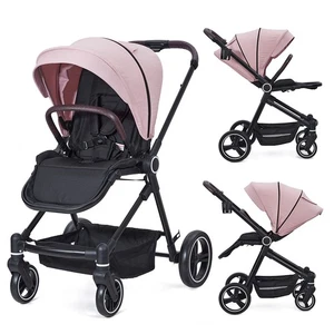 2-in-1 Convertible Baby Stroller Bassinet Mode Foldable Infant Pushchair US - Picture 1 of 15