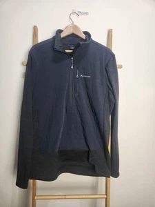 MacPac Black Fleece Men's 1/2 Zip Pullover Jacket Activewear Hiking Size XL - Picture 1 of 7