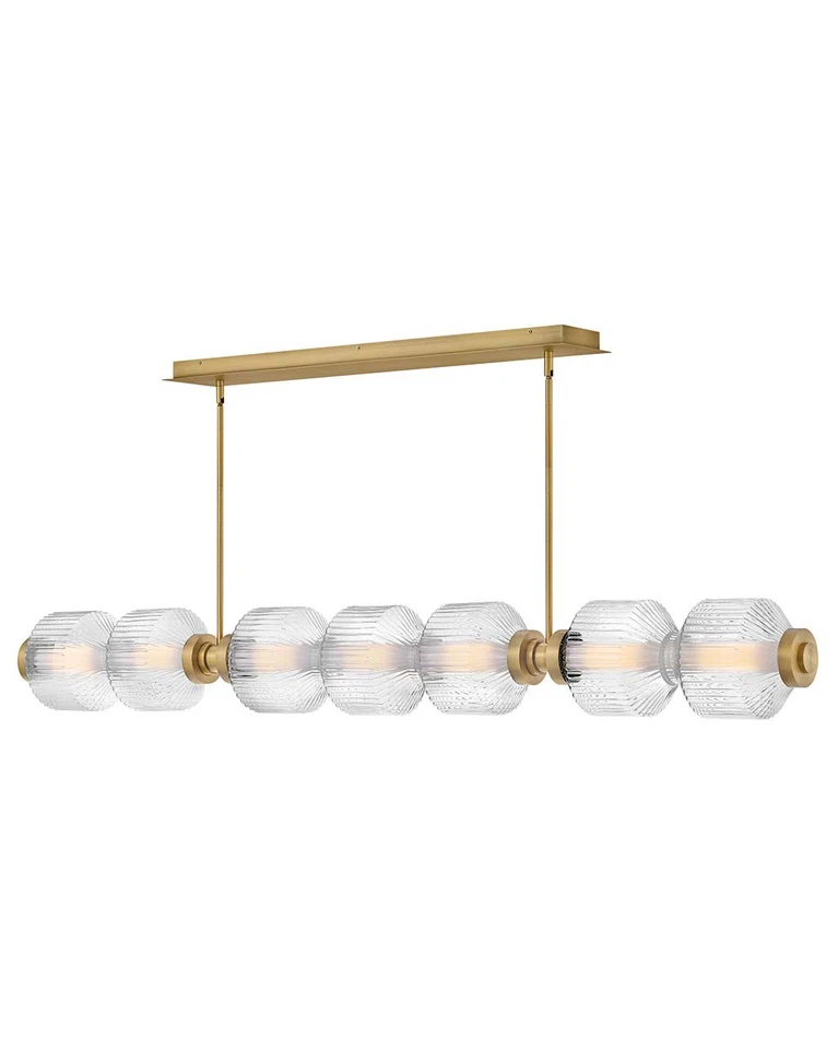 Lámpara de araña lineal Fredrick Ramond FR41466 Reign 70" W - latón Foto 1 de 1