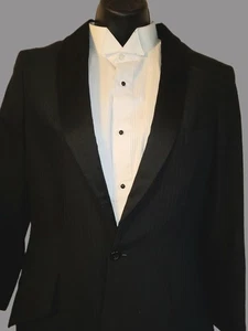 FORMAL BLACK Tone on Tone 2 pc Youth/Ladies Saddleseat SUIT sz XS see meas. VGC - Picture 1 of 11