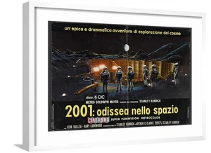 ART.COM Wall Art Print 2001 A Space Odyssey Italian Movie Poster 1968 on Whit... - Picture 1 of 5