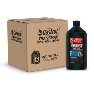 6 Pack 1 Quart Multi Vehicle Automatic Transmission Fluid For Honda Toyota - Image 1 of 4