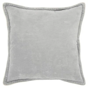 20x20 Rizzy Home Beige Solid Woven Connie Post Square T15379 - Aprx 20" x 20" - Picture 1 of 2