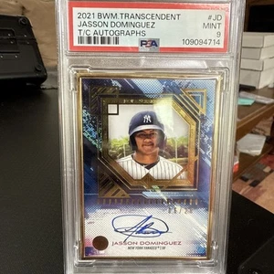 Jasson Dominguez Rc Auto 2021 Bowman Transcendent Autograph Gold Framed /20 PSA9 - Picture 1 of 4