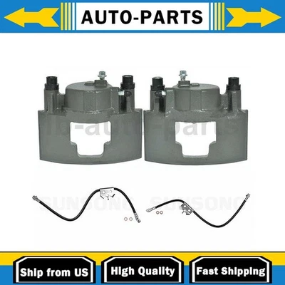 Juego de 4 pinzas de freno con mangueras para 2000 GMC K2500 K3500 Foto 1 de 4