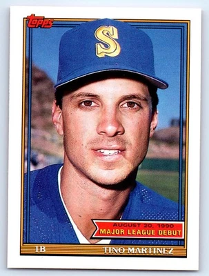 1991 Topps Major League Debut 1990 #99 Tino Martinez Seattle Mariners - Image 1 of 2