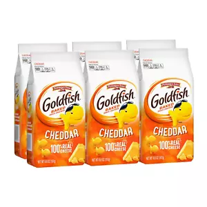 Goldfish Cheddar Crackers, Snack Crackers, 6.6 Oz. Bag, 6 CT Box - Picture 1 of 12