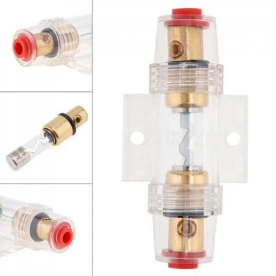 AGU 8 AWG Gauge Fuse Holder IN LINE Car Audio Circuit Breaker AMP Amplifier 60A - Image 1 of 4
