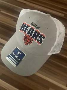 Chicago Bears Fanatics Hat Adjustable Gray Authentic One Size NWT - Picture 1 of 6