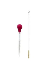 ABGIL GRADUATED PIPETTE WITH SILICONE BULB & CLEANING BRUSH - Picture 1 of 3