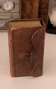 Libro Nuevo Testamento Alemán Antigua 1868 Cubierta de Cuero Antigua - Imagen 1 de 9