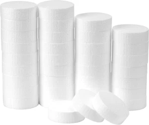3 Inch Foam Circles for Crafts 36 Pack 1 Inch Thick round Polystyrene Foam Discs - Picture 1 of 8