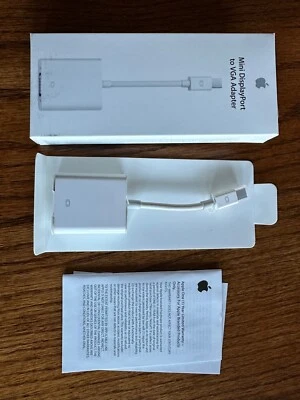 Genuine Apple A1307  Mini DisplayPort to VGA Adapter MB572Z/B - Image 1 of 4
