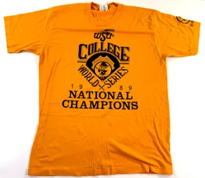 Camiseta de colección 1989 Wichita State University WSU World Series Champs LG L - Imagen 1 de 7