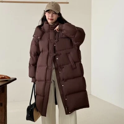 NEW Leisure Women Hood Down Parka Mid-Long Thick Parka Winter Korean Jacket Coat - Image 1 of 4