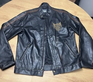 Heritage 1981 Brown Vinyl Jacket Mens Large - Picture 1 of 3