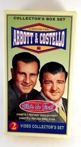 ABBOTT & COSTELLO VHS-Bänder ""Who's On First"" & ""Errol Flynn - Bild 1 von 4