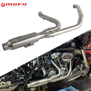 2-into-1 Exhaust Muffler For Harley '17-Up Touring Road Glide FLTRU FLTRK FLTRXS - Foto 1 di 9