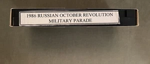 Soviet Russian 1986 October Revolution Military Parade - VHS TAPE Army-Navy-etc. - Picture 1 of 2