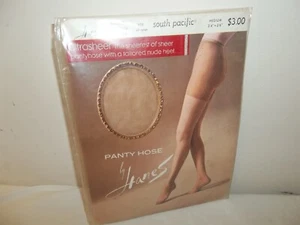 Vtg New Hanes Nylon Ultra Sheer South Pacific Pantyhose Size Medium - Picture 1 of 7