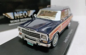 Neo 1/43 Resin car model Jeep Grand Wagoneer SUV Blue - Picture 1 of 5