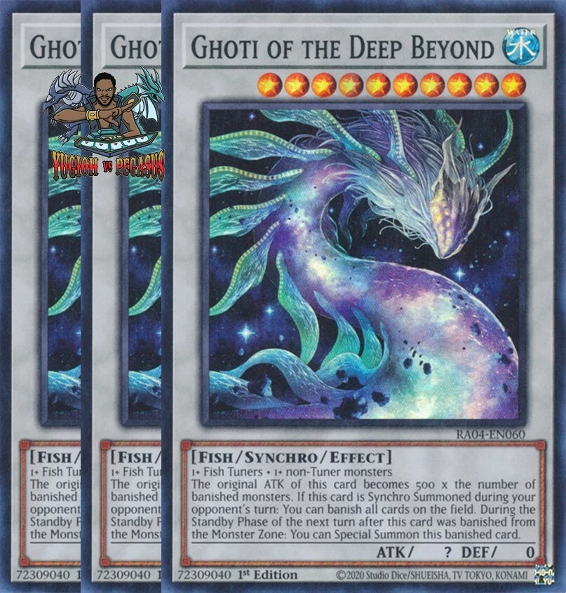Yugioh! 3x Ghoti of the Deep Beyond RA04-EN060 Ultra Rare 1st Ed NM - Image 1 of 1