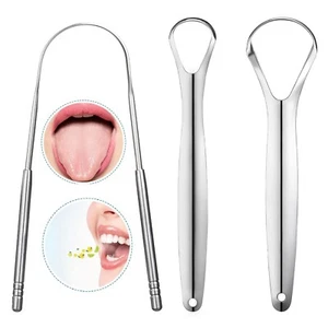 3Piezas Raspador De Lengua Raspadores Limpiadores Para Lenguas Acero Inoxidable - Imagen 1 de 6