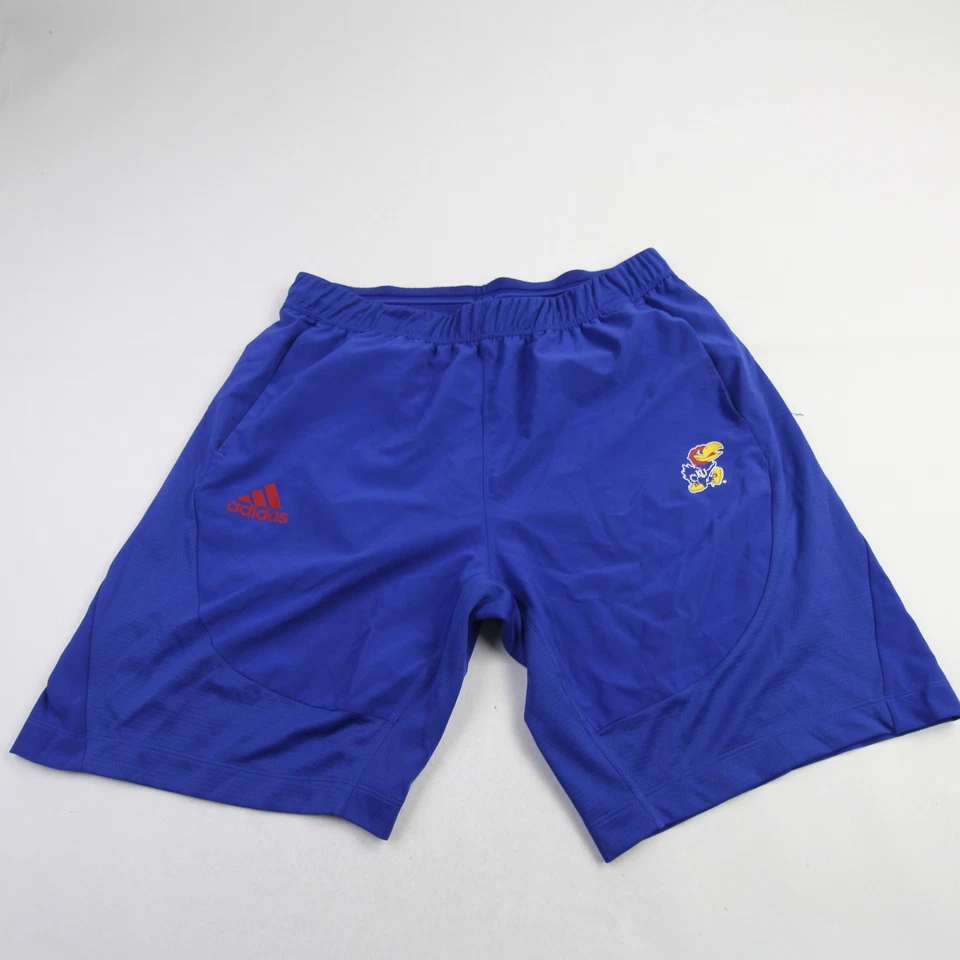 Kansas Jayhawks adidas Aeroready Practice Shorts Men's Blue Used - Image 1 of 1