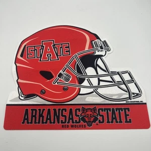 Elmetto Arkansas State University Red Wolves in feltro morbido design pennant - Foto 1 di 2