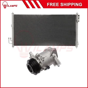 AC Condenser & AC Compressor Cooling Kit For 2003-2007 Nissan Murano 3.5L V6 - Picture 1 of 8