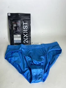 2xist Sexy Sliq Ultra Low Rise Brief Underwear Malibu Blue Mens Size M - Picture 1 of 5