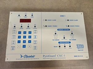 USED Clarke's C-System Control Board Button Panel PyroGuard CXC-1 - Picture 1 of 7