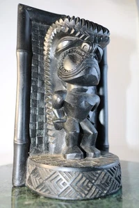 Vintage 1968 Co Co Joe Tiki God Made In Hawaii Using Lava Totem Numbered #292 - Bild 1 von 9