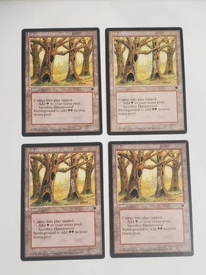 MTG Playset 4x Havenwood Battleground (Fallen Empires/Land/U) - BGM - Image 1 of 2